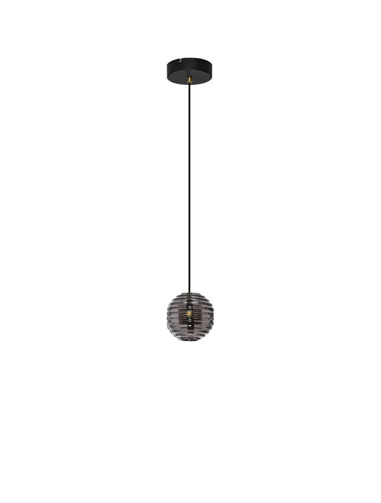 Las LED Pendelleuchte Ø 15cm 3000K Schwarz, Gold