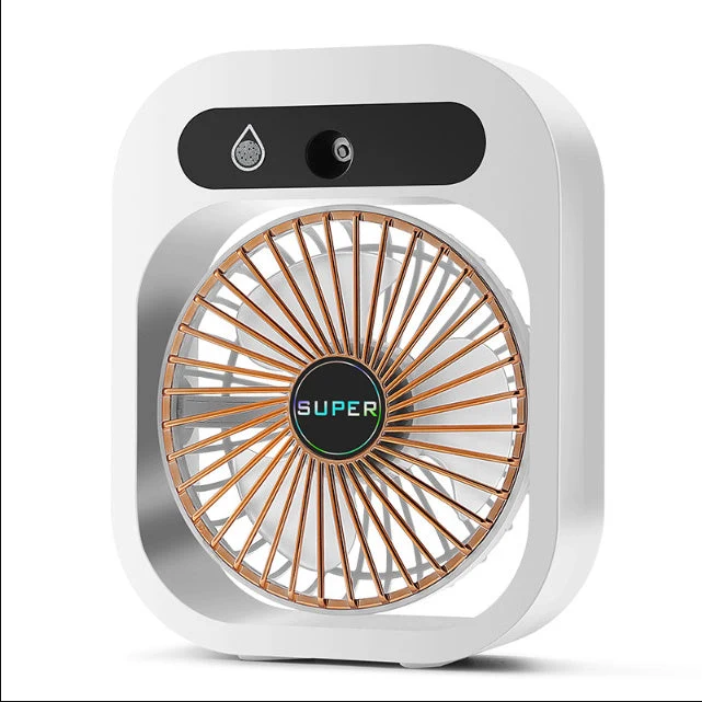 AquaFlow Portable Misting Fan — 3-Speed Handheld Design, Integrated Mist System