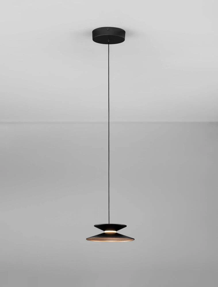 Morfi Pendelleuchte Ø 20cm 3000K Schwarz, Gold