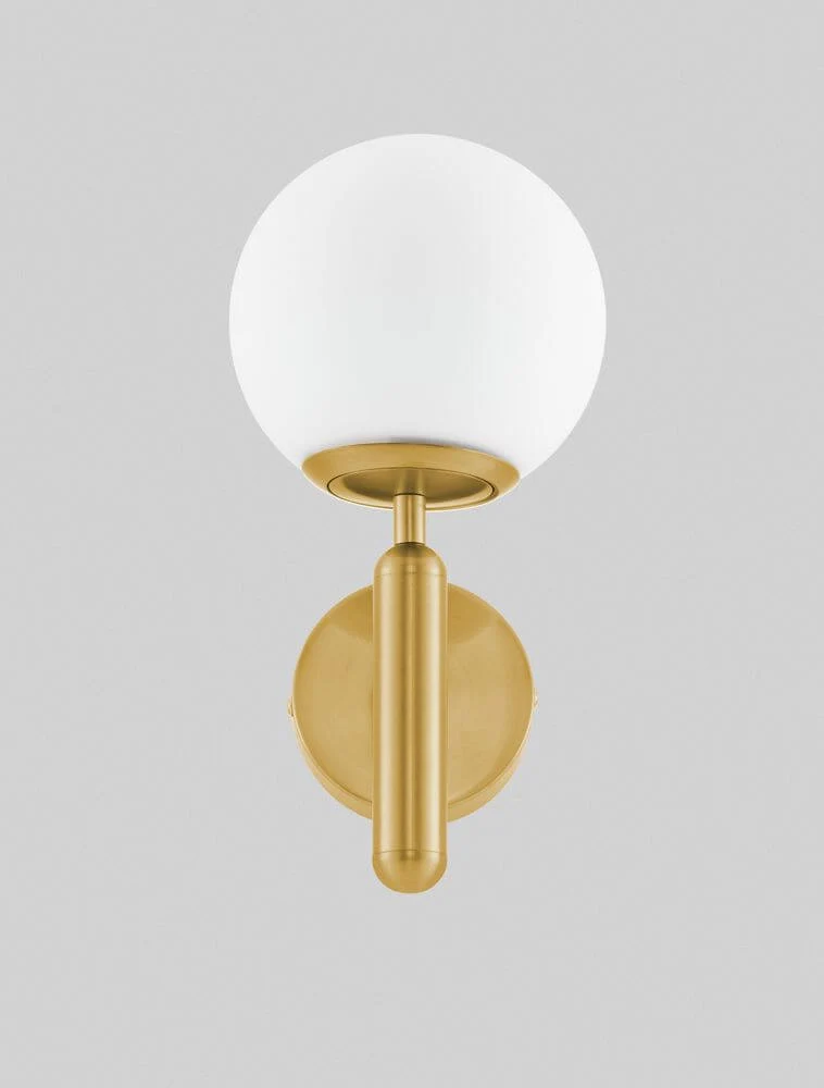 Monet Wandleuchte Gold, Weiß