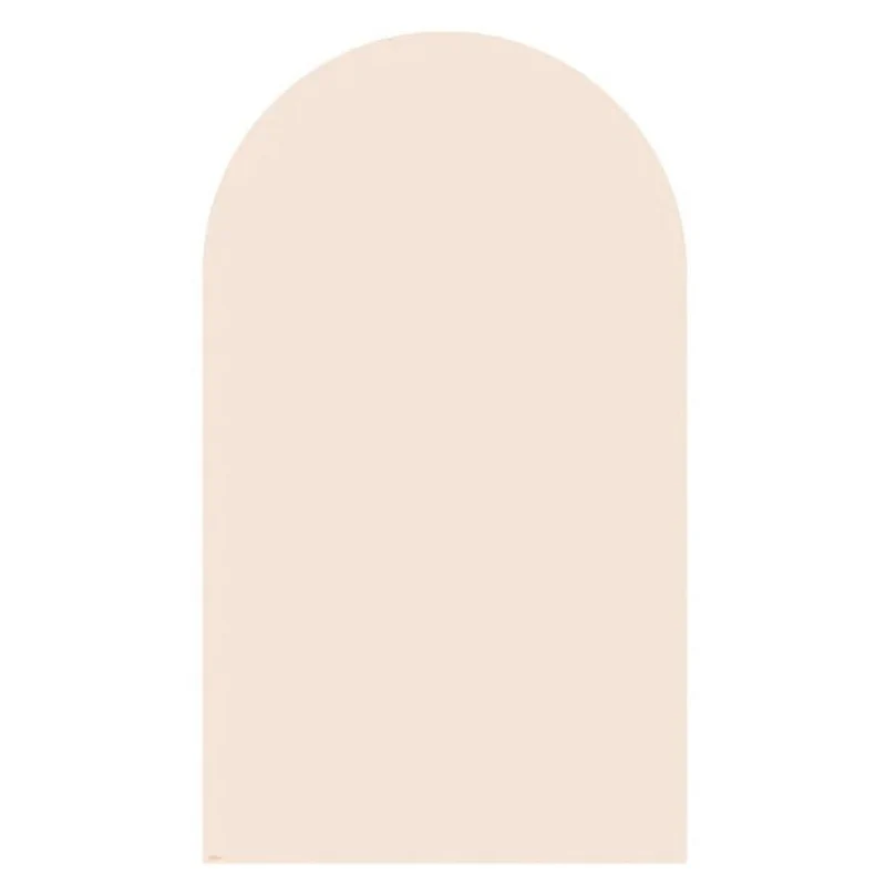 Magnettafel mit abgerundetem oberen Abschluss in Beige (100 x 58 cm)