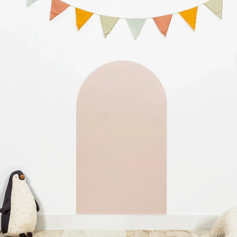 Magnettafel mit abgerundetem oberen Abschluss in Beige (100 x 58 cm)