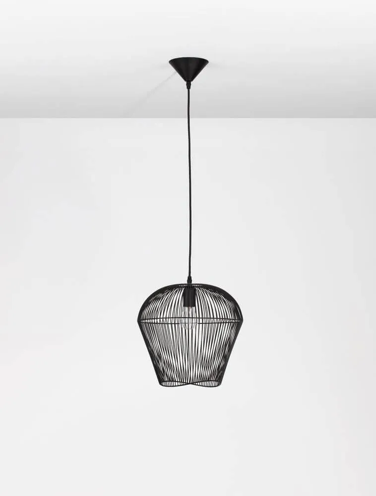 Bredo Pendelleuchte Ø 31,5cm Schwarz