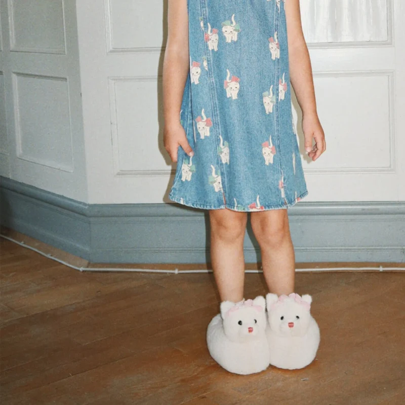 Kitty Hausschuhe Off White
