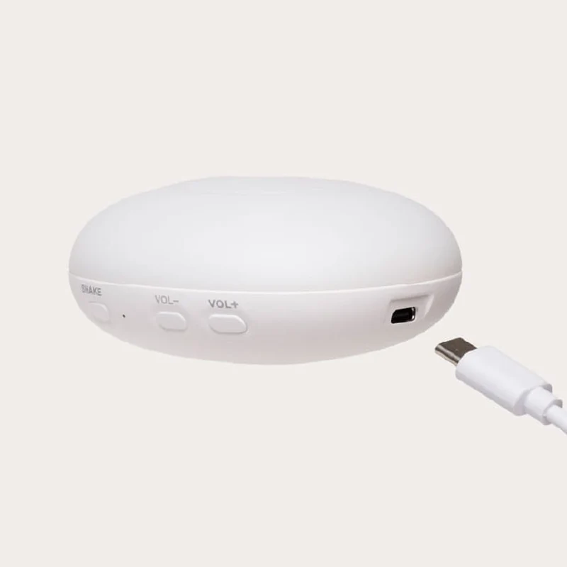 Moonie Organic Humming Seehund mit Lampe, Cappuccino