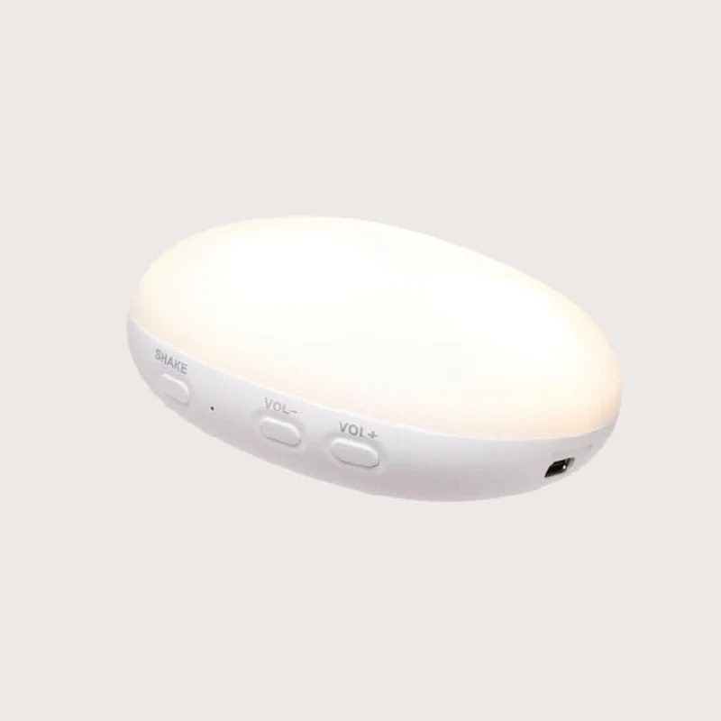 Moonie Organic Humming Seehund mit Lampe, Cappuccino