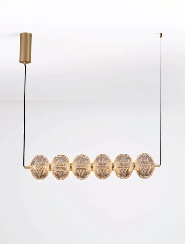 Klelia Pendelleuchte 6-flammig 3000K Gold