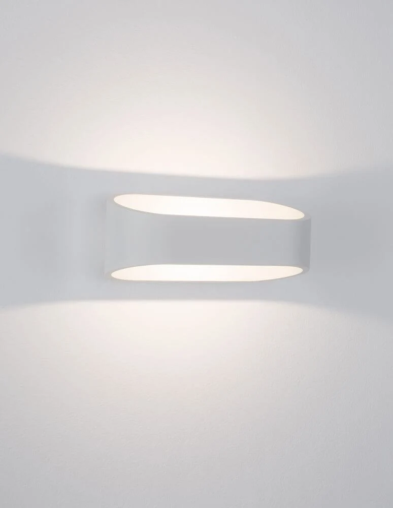 Mile LED Außenwandleuchte Stadion 3000K Up & Down Weiß IP54