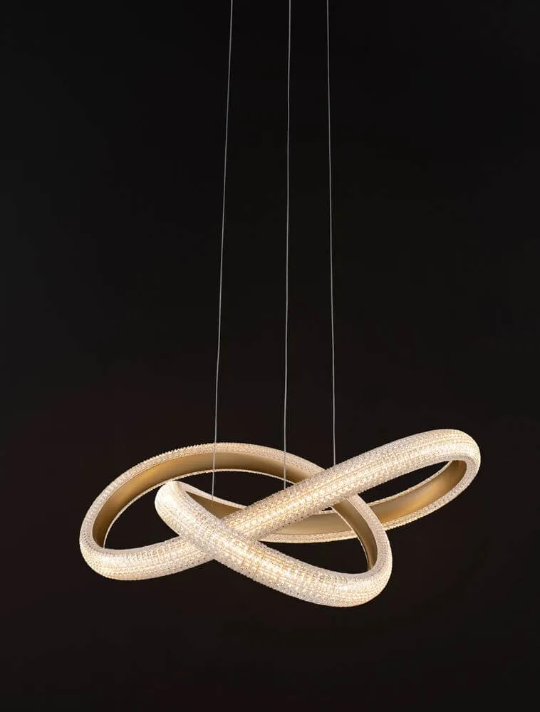 Medora LED Pendelleuchte Ø 52,5cm 3000K Messing-Gold