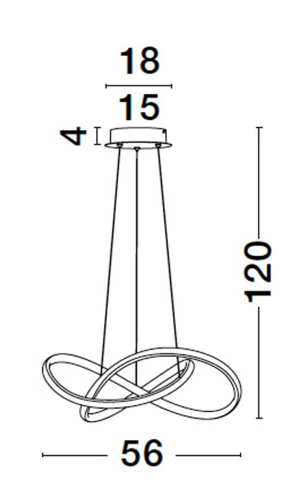 Amara LED Pendelleuchte Ø 56cm