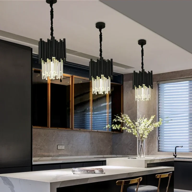 Euroselle Maximus Crystal Black Pendant Durable Aluminum