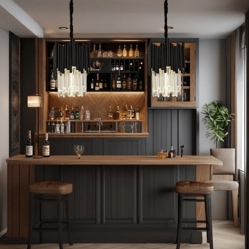 Euroselle Maximus Crystal Black Pendant Durable Aluminum