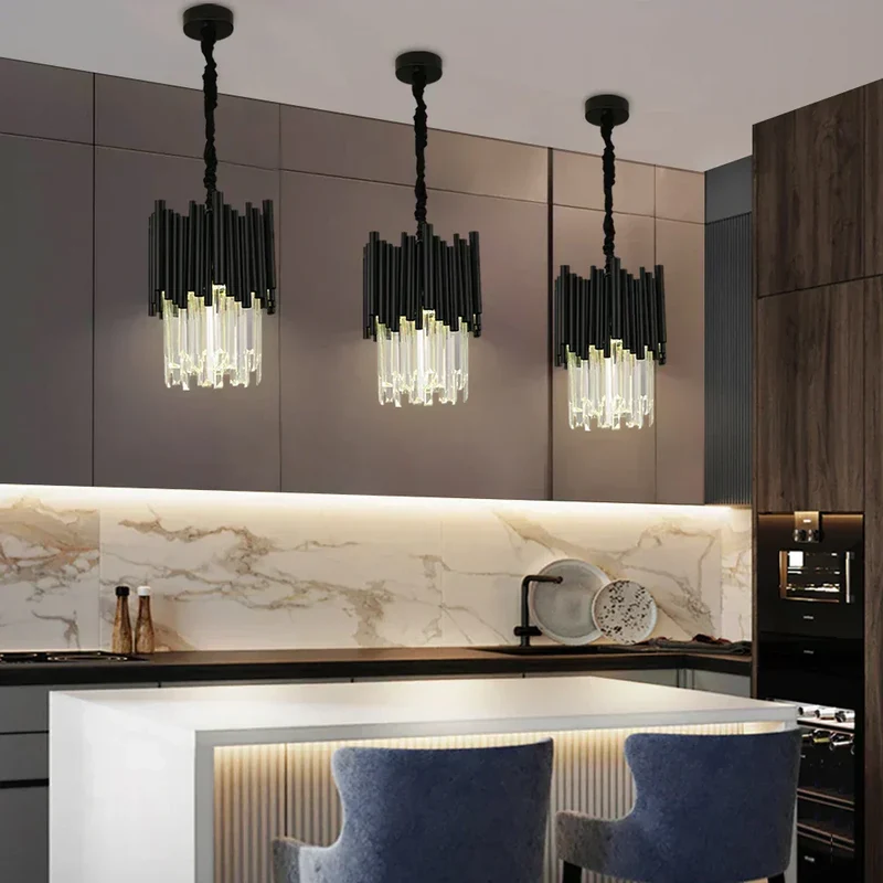 Euroselle Maximus Crystal Black Pendant Durable Aluminum