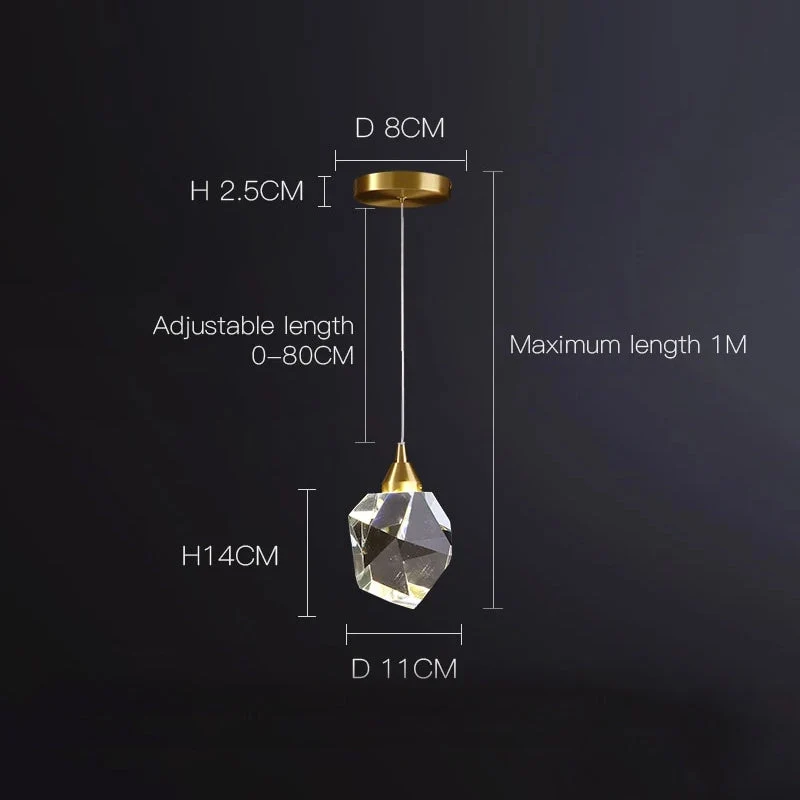 Auryn Crystal Stone Pendant by Euroselle