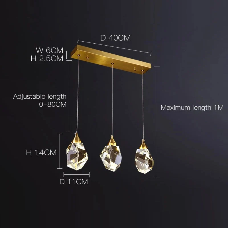 Auryn Crystal Stone Pendant by Euroselle