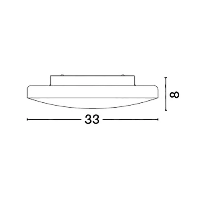 Nova Luce Ivi Bad Deckenlampe Weiß Glas