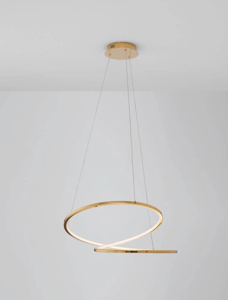 Girish LED Pendelleuchte Ø 60cm 3000K Gold