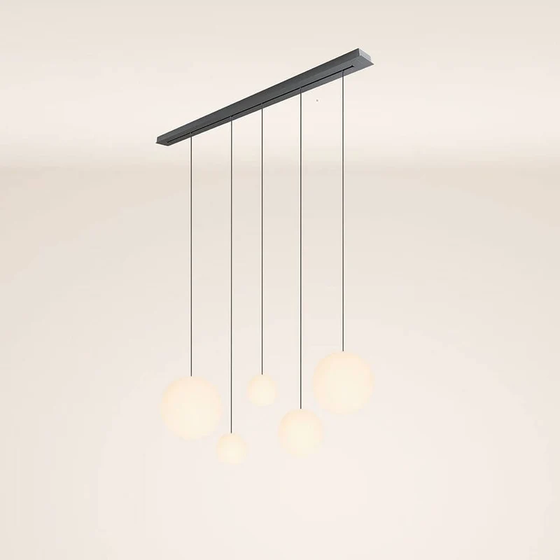 s.luce Orb Esstisch-Hängeleuchte 5-flammig 160cm