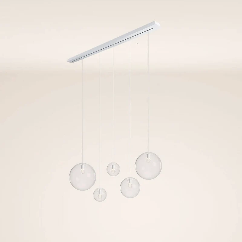 s.luce Orb Esstisch-Hängeleuchte 5-flammig 160cm