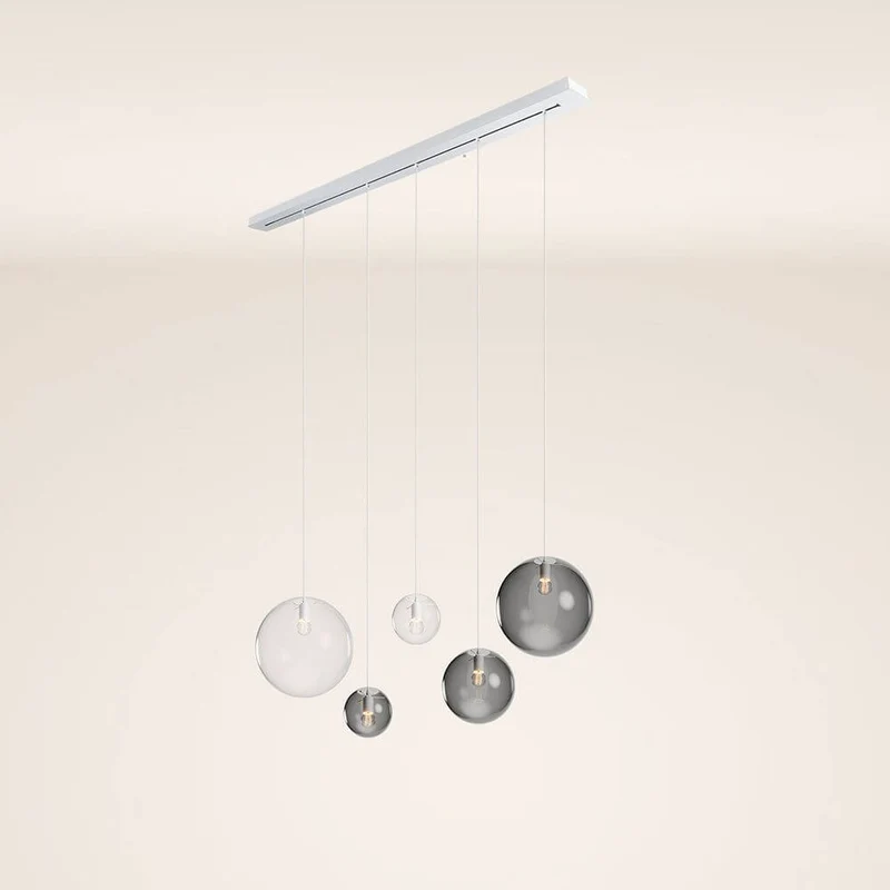 s.luce Orb Esstisch-Hängeleuchte 5-flammig 160cm