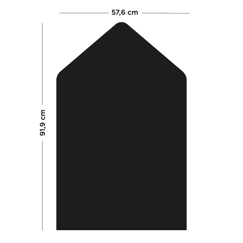 Hausförmige Magnettafel (57,6 x 91,9 cm)