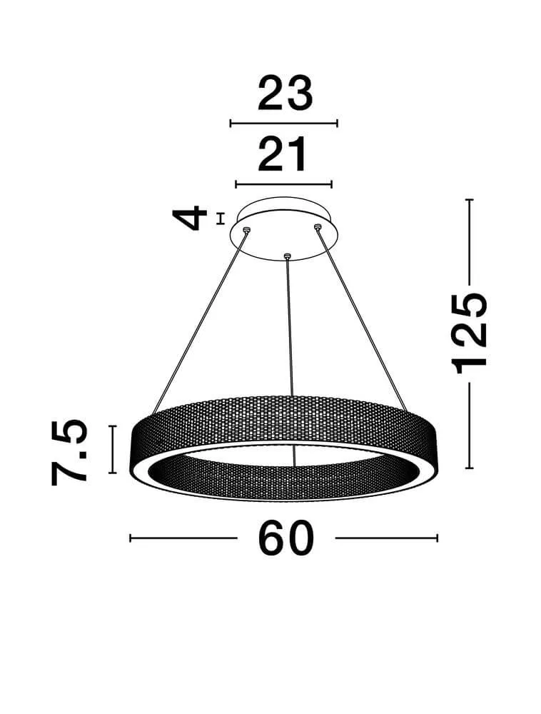 Kinara Pendelleuchte Ø 60cm 3000K Gold