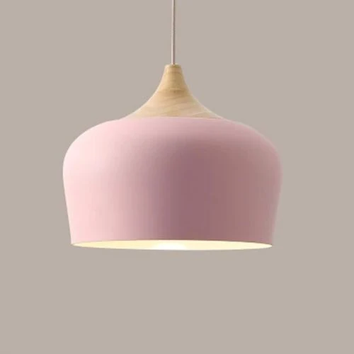 Euroselle Delicate Pastel Metal And Wood Pendant Lights