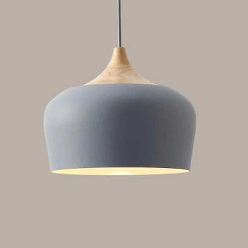 Euroselle Delicate Pastel Metal And Wood Pendant Lights