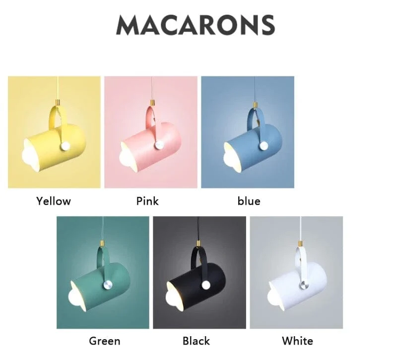 Euroselle Macaroon Rotatable Adjustable Pendant Lights