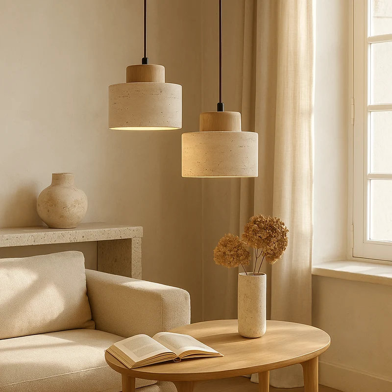 Euroselle Travertine Home Pendant Light For Modern Interiors