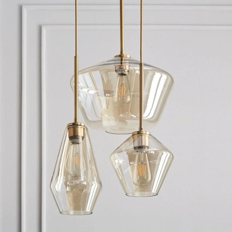Hackett Modern Glass Pendant Lights From Euroselle