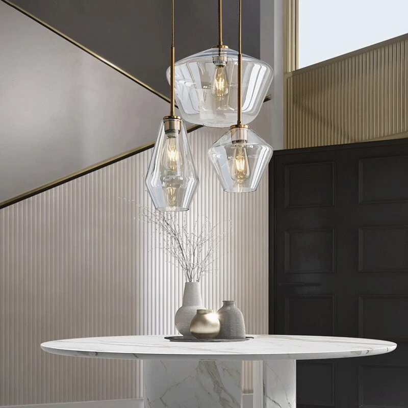 Hackett Modern Glass Pendant Lights From Euroselle