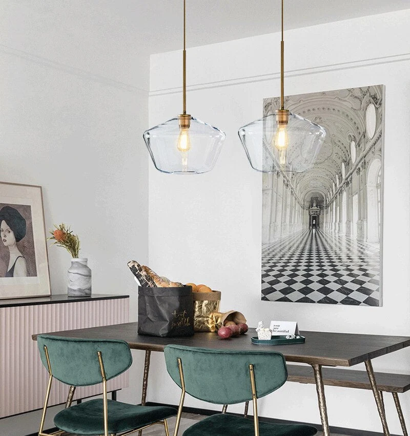 Hackett Modern Glass Pendant Lights From Euroselle