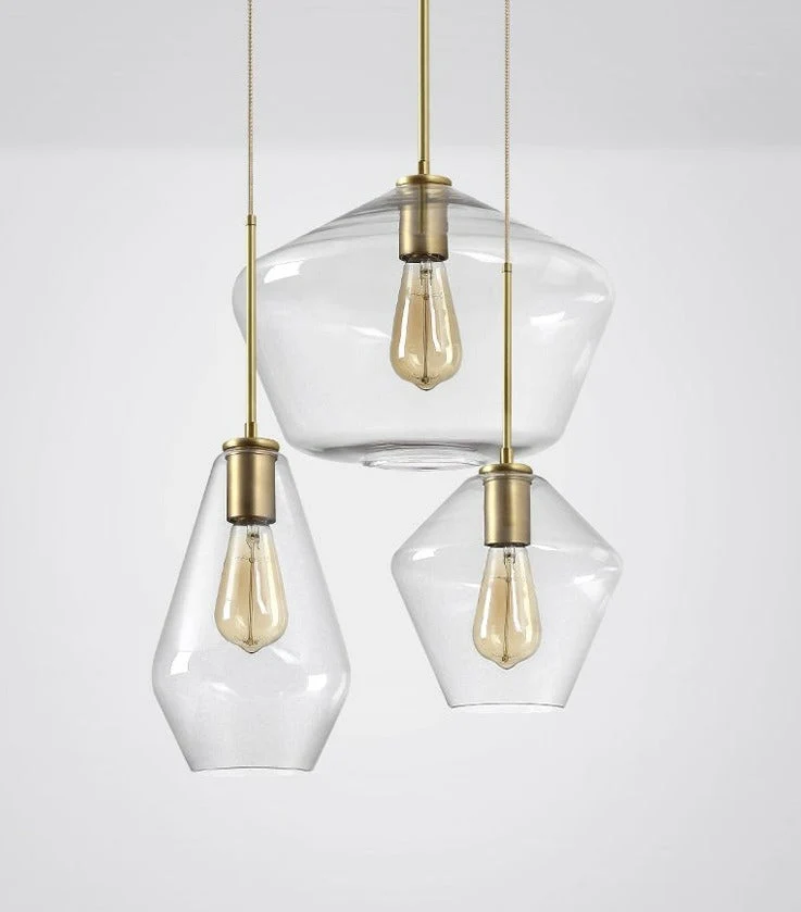 Hackett Modern Glass Pendant Lights From Euroselle