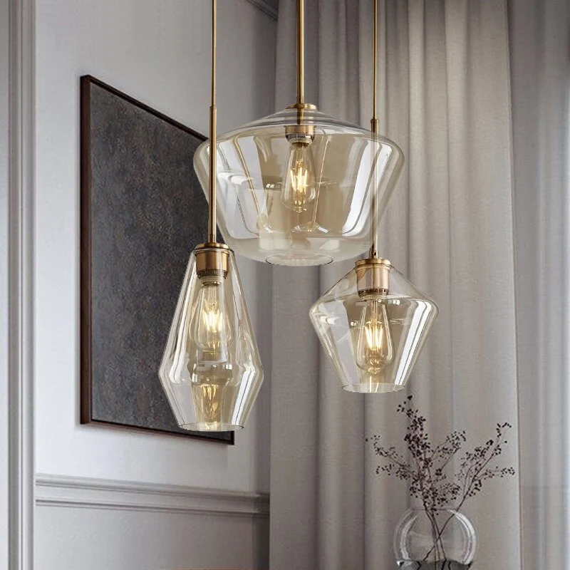 Hackett Modern Glass Pendant Lights From Euroselle