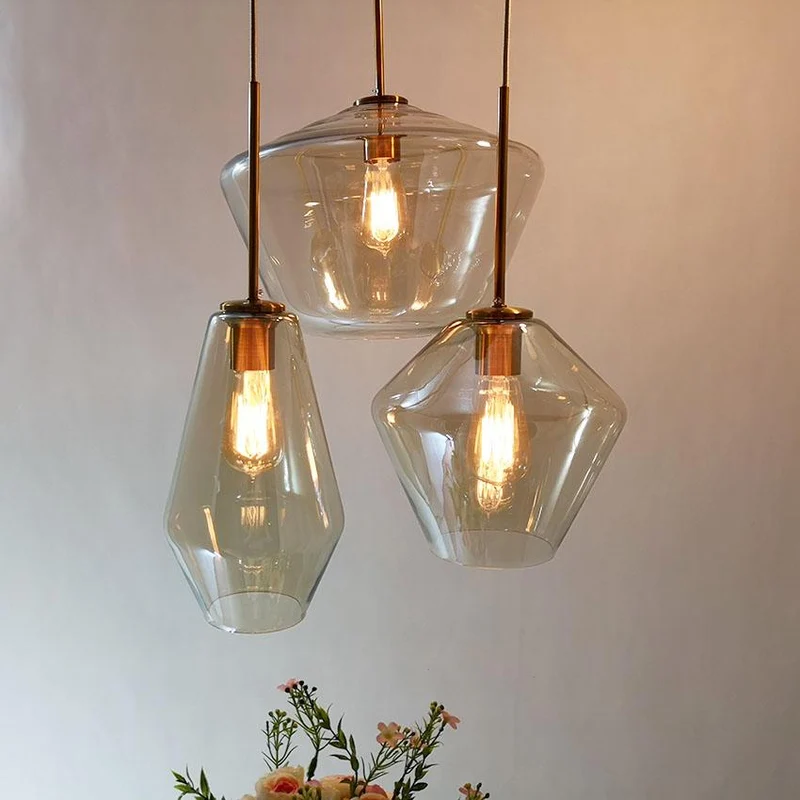 Hackett Modern Glass Pendant Lights From Euroselle