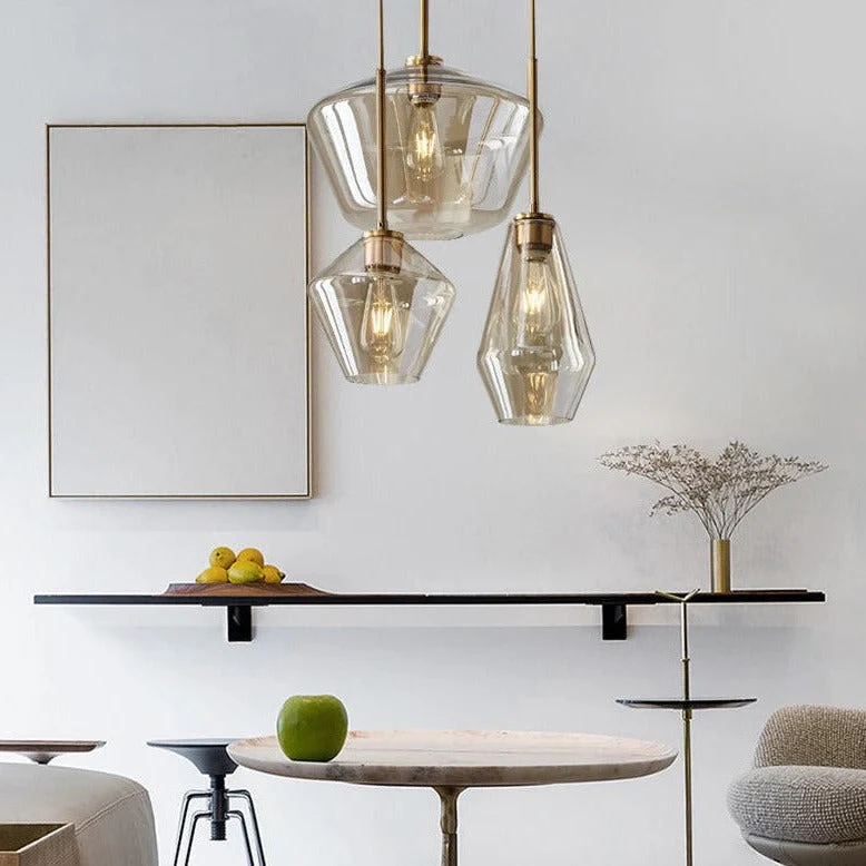 Hackett Modern Glass Pendant Lights From Euroselle