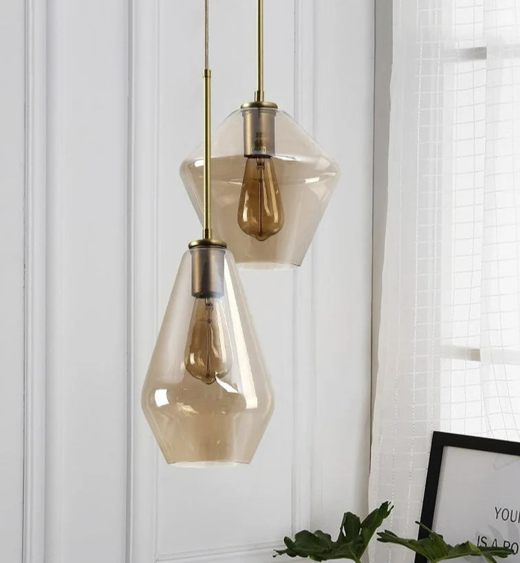 Hackett Modern Glass Pendant Lights From Euroselle