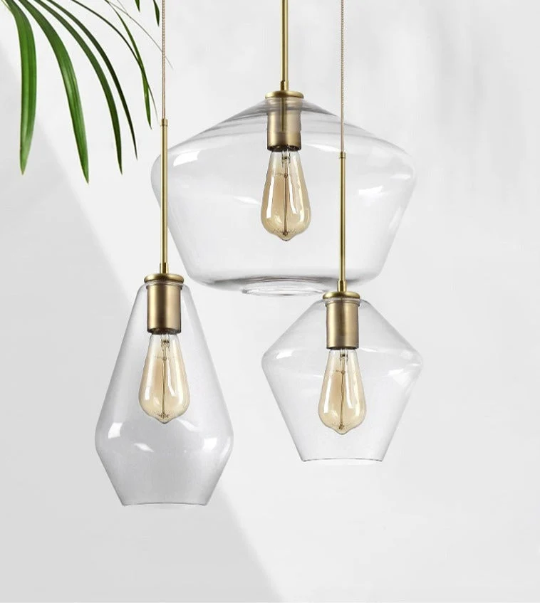 Hackett Modern Glass Pendant Lights From Euroselle