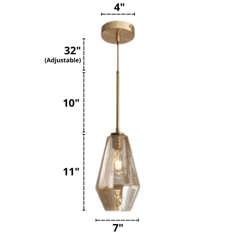Hackett Modern Glass Pendant Lights From Euroselle