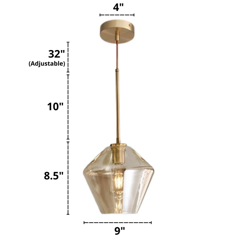 Hackett Modern Glass Pendant Lights From Euroselle