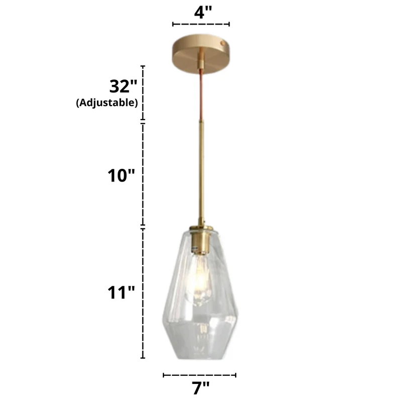 Hackett Modern Glass Pendant Lights From Euroselle