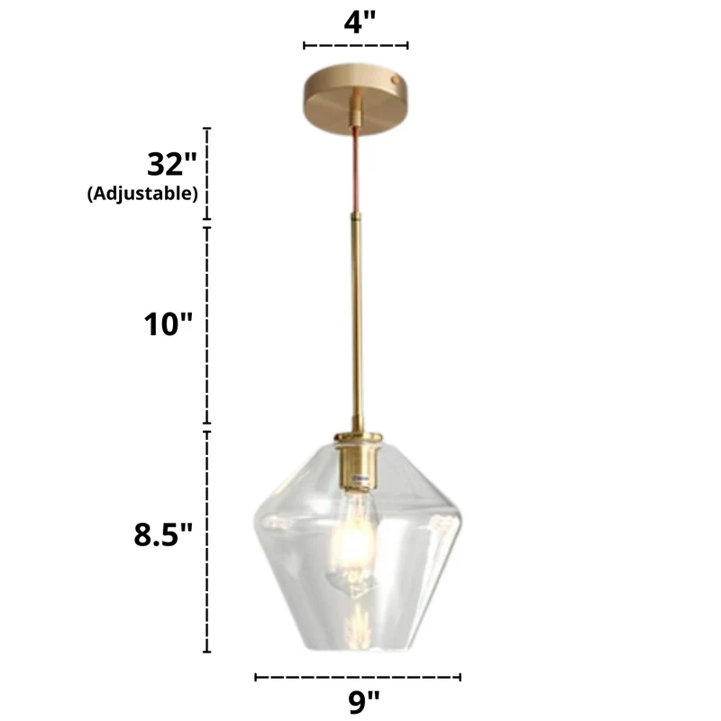 Hackett Modern Glass Pendant Lights From Euroselle