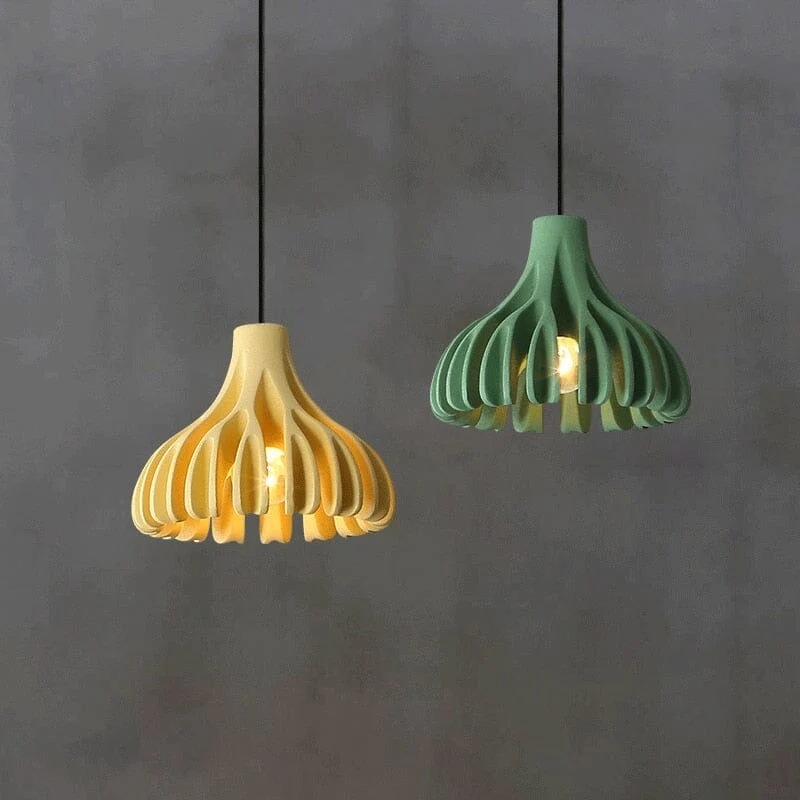 Euroselle Designer Macaron Resin Pendant Chandelier With Adjustable Length And Soft LED Lighting