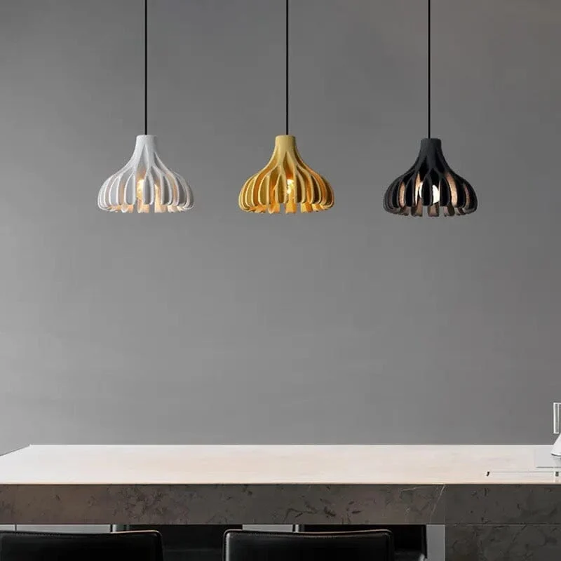 Euroselle Designer Macaron Resin Pendant Chandelier With Adjustable Length And Soft LED Lighting
