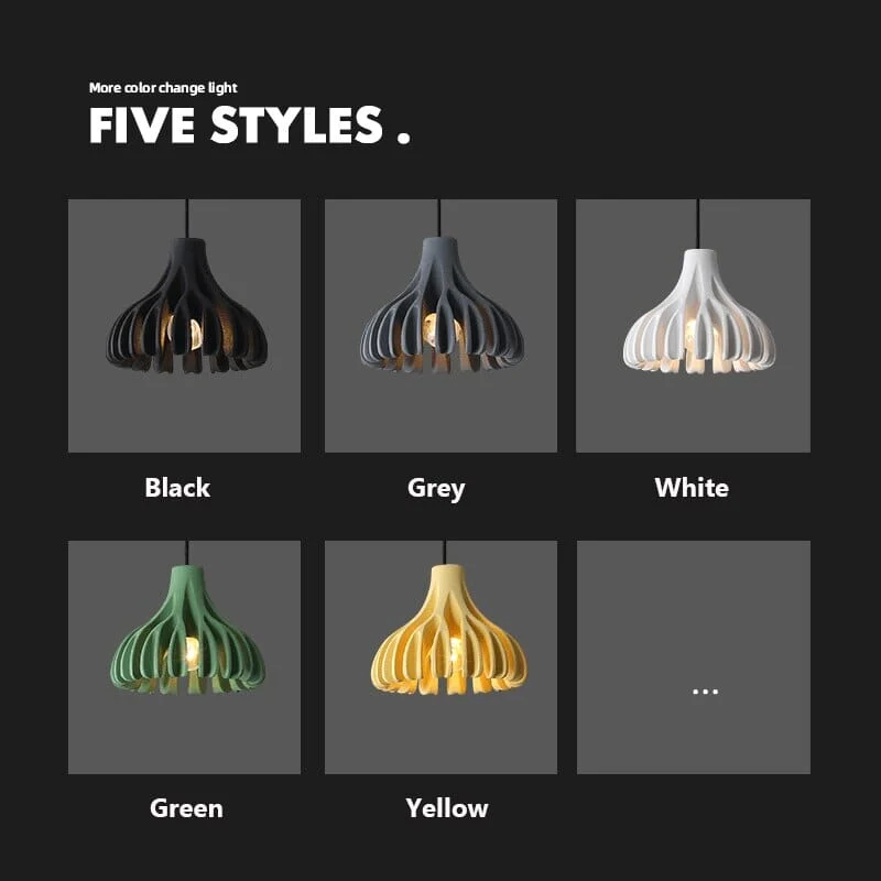 Euroselle Designer Macaron Resin Pendant Chandelier With Adjustable Length And Soft LED Lighting