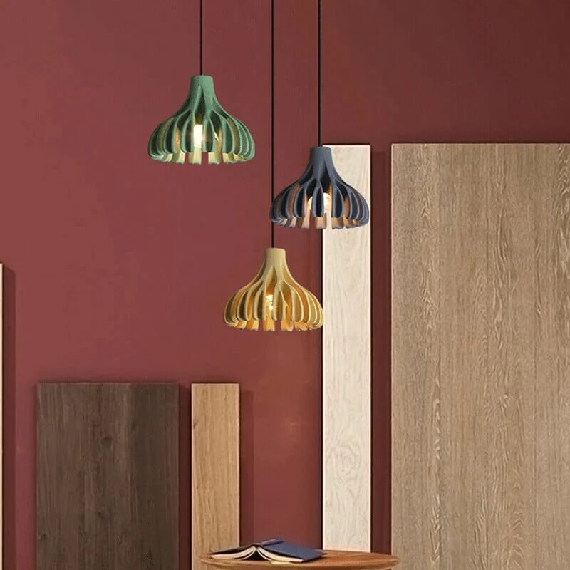Euroselle Designer Macaron Resin Pendant Chandelier With Adjustable Length And Soft LED Lighting
