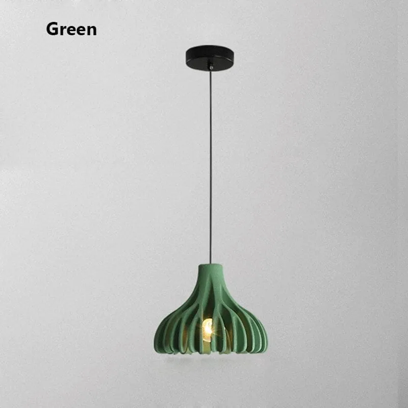 Euroselle Designer Macaron Resin Pendant Chandelier With Adjustable Length And Soft LED Lighting