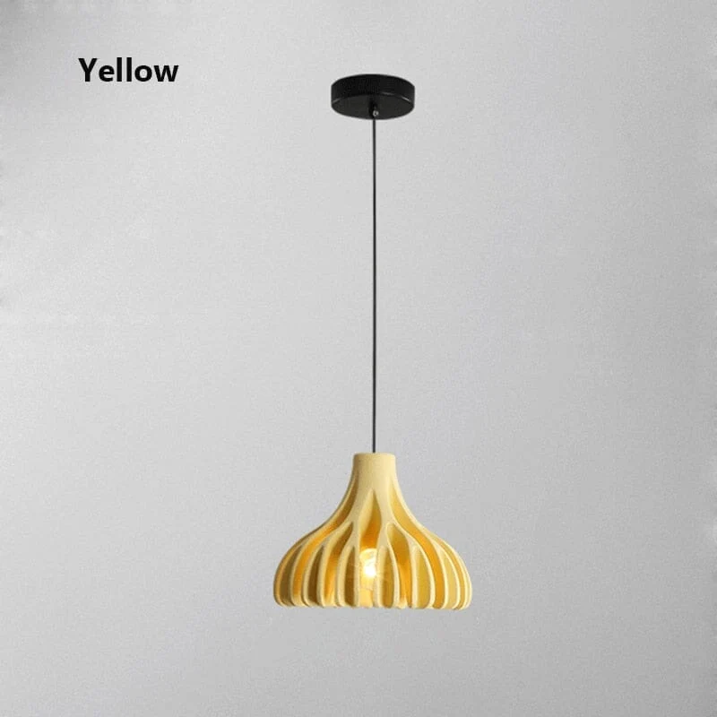 Euroselle Designer Macaron Resin Pendant Chandelier With Adjustable Length And Soft LED Lighting
