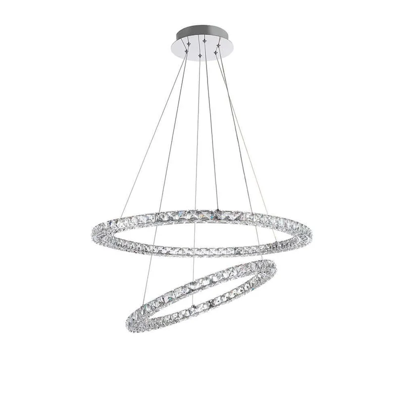 Nova Luce Celine LED Kristall-Hängeleuchte Ø 70cm